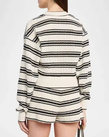 Ramy Brook Romy Striped Crochet Cardigan | Thumbnail 3 Ramy Brook Romy Striped Crochet Cardigan | Thumbnail 3