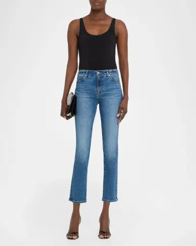 AG Jeans Mari High-Rise Straight Jeans | Thumbnail 2 AG Jeans Mari High-Rise Straight Jeans | Thumbnail 2