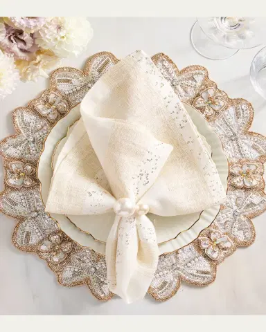 Kim Seybert Monarch Beaded Placemat | Thumbnail 4 Kim Seybert Monarch Beaded Placemat | Thumbnail 4