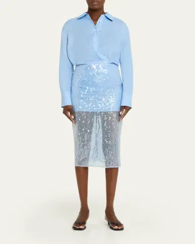 Veronica Beard Allora Sequined Midi Skirt | Thumbnail 2