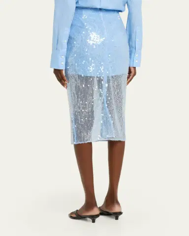 Veronica Beard Allora Sequined Midi Skirt | Thumbnail 3