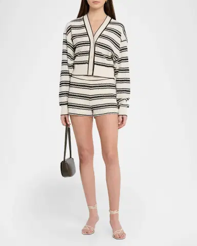 Ramy Brook Olympia Striped Crochet Shorts | Thumbnail 2 Ramy Brook Olympia Striped Crochet Shorts | Thumbnail 2