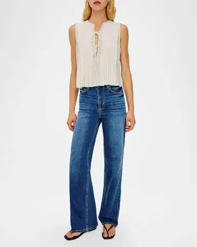 Rails Aja Pleated Sleeveless Top | Thumbnail 2