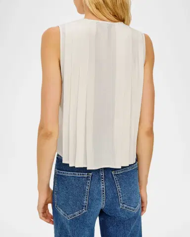 Rails Aja Pleated Sleeveless Top | Thumbnail 3