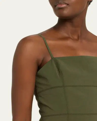 Veronica Beard Ilona Tiered Faille Midi Dress | Thumbnail 5