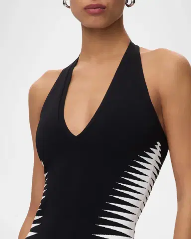 Hervé Léger The Amaris Geometric Bandage Midi Dress | Thumbnail 5 Hervé Léger The Amaris Geometric Bandage Midi Dress | Thumbnail 5