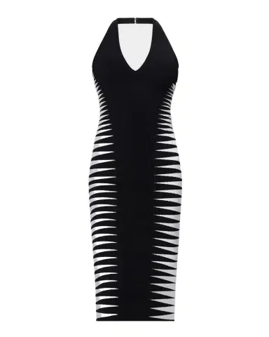 Hervé Léger The Amaris Geometric Bandage Midi Dress | Thumbnail 1 Hervé Léger The Amaris Geometric Bandage Midi Dress | Thumbnail 1