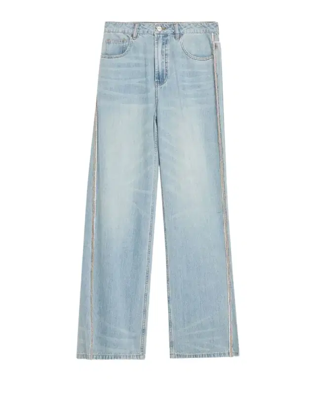 JBQ Palmer Fringe Wide-Leg Jeans