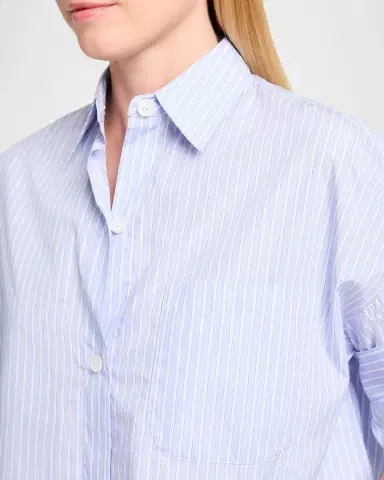 TWP Next Ex Striped Cropped Shirt | Thumbnail 4 TWP Next Ex Striped Cropped Shirt | Thumbnail 4