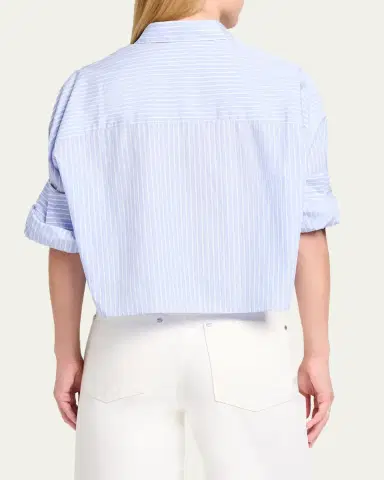TWP Next Ex Striped Cropped Shirt | Thumbnail 7 TWP Next Ex Striped Cropped Shirt | Thumbnail 7