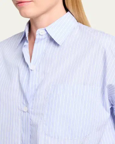 TWP Next Ex Striped Cropped Shirt | Thumbnail 9 TWP Next Ex Striped Cropped Shirt | Thumbnail 9