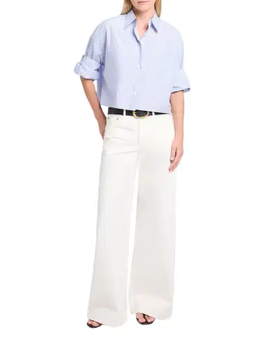 TWP Next Ex Striped Cropped Shirt | Thumbnail 1 TWP Next Ex Striped Cropped Shirt | Thumbnail 1