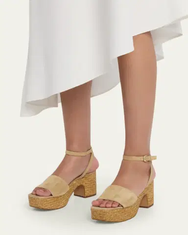 Vince 75mm Castella Suede Platform Sandals | Thumbnail 2