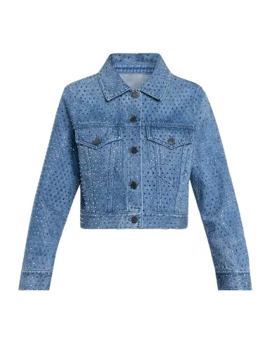 Alice + Olivia Chloe Embellished Denim Jacket | Thumbnail 1 Alice + Olivia Chloe Embellished Denim Jacket | Thumbnail 1