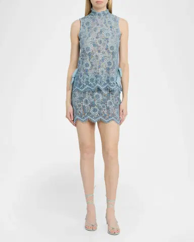 JBQ Sylvee Floral Lace Mock-Neck Top | Thumbnail 2 JBQ Sylvee Floral Lace Mock-Neck Top | Thumbnail 2