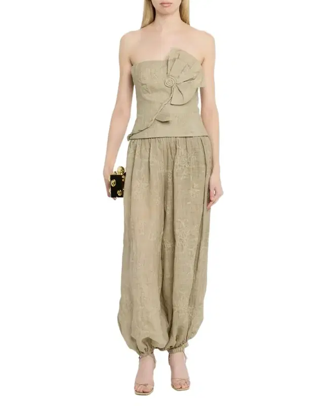 Roman Embroidered Balloon Pants