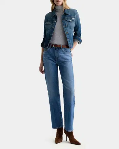 AG Jeans Robyn Cropped Denim Work Jacket | Thumbnail 2 AG Jeans Robyn Cropped Denim Work Jacket | Thumbnail 2