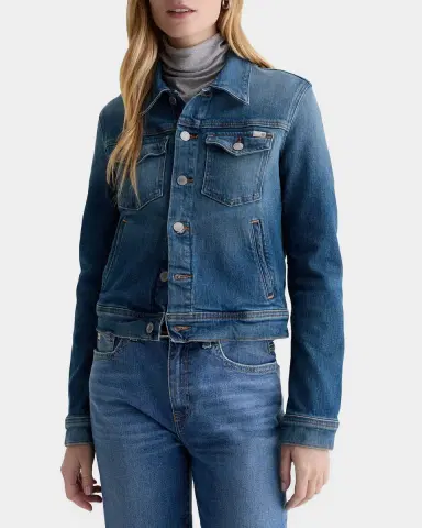 AG Jeans Robyn Cropped Denim Work Jacket | Thumbnail 4 AG Jeans Robyn Cropped Denim Work Jacket | Thumbnail 4