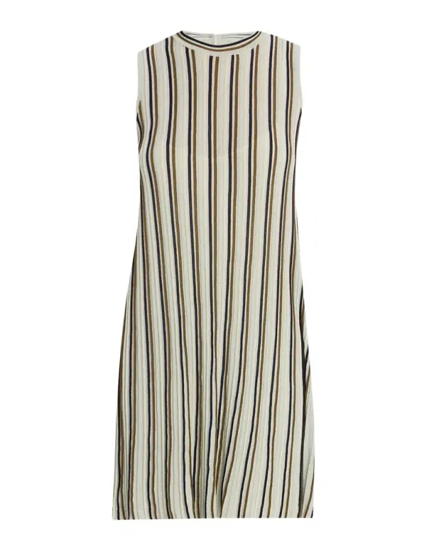 Victoria Stripe Crewneck Mini Dress
