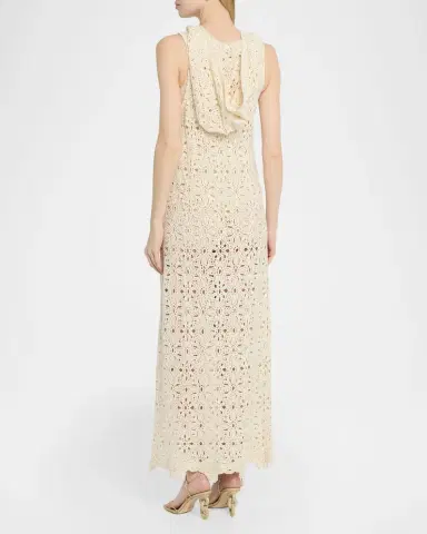 JBQ Lainey Hooded Crochet Maxi Dress | Thumbnail 3