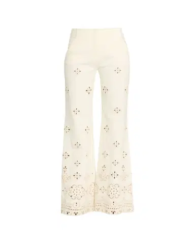 Veronica Beard Komi Eyelet Flare Pants | Thumbnail 1 Veronica Beard Komi Eyelet Flare Pants | Thumbnail 1