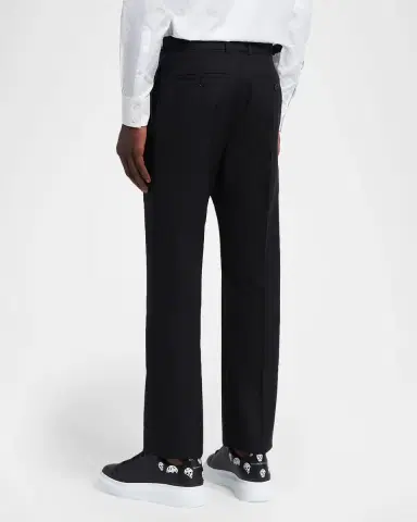 Alexander McQueen Men's Mid-Rise Straight-Leg Trousers | Thumbnail 3 Alexander McQueen Men's Mid-Rise Straight-Leg Trousers | Thumbnail 3