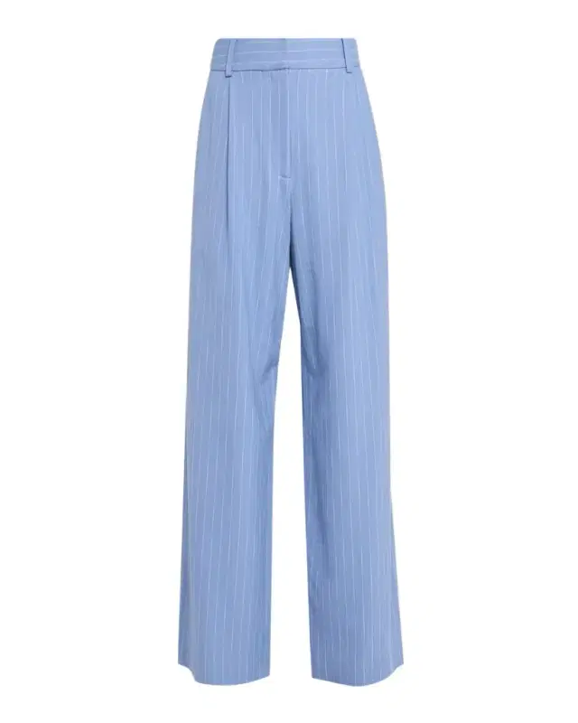 Heyser Pinstripe Wide-Leg Pants