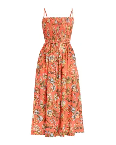 Cara Cara Carmen Floral Smocked Midi Dress | Thumbnail 1 Cara Cara Carmen Floral Smocked Midi Dress | Thumbnail 1