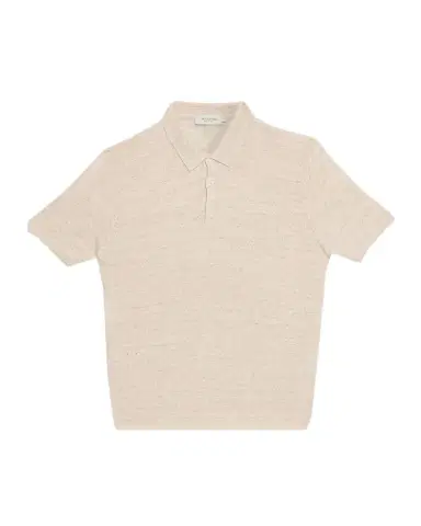 Bugatchi Men's Linen 3-Button Knit Polo Shirt | Thumbnail 1 Bugatchi Men's Linen 3-Button Knit Polo Shirt | Thumbnail 1