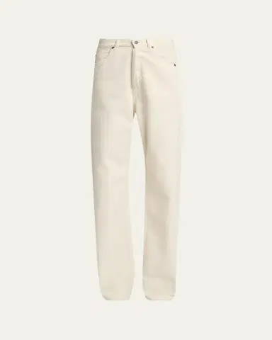 Saint Laurent V-Waist Baggy Straight-Leg Jeans | Thumbnail 2 Saint Laurent V-Waist Baggy Straight-Leg Jeans | Thumbnail 2