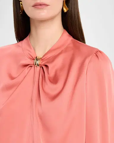 Elie Tahari Stretch-Silk Blouse | Thumbnail 5 Elie Tahari Stretch-Silk Blouse | Thumbnail 5