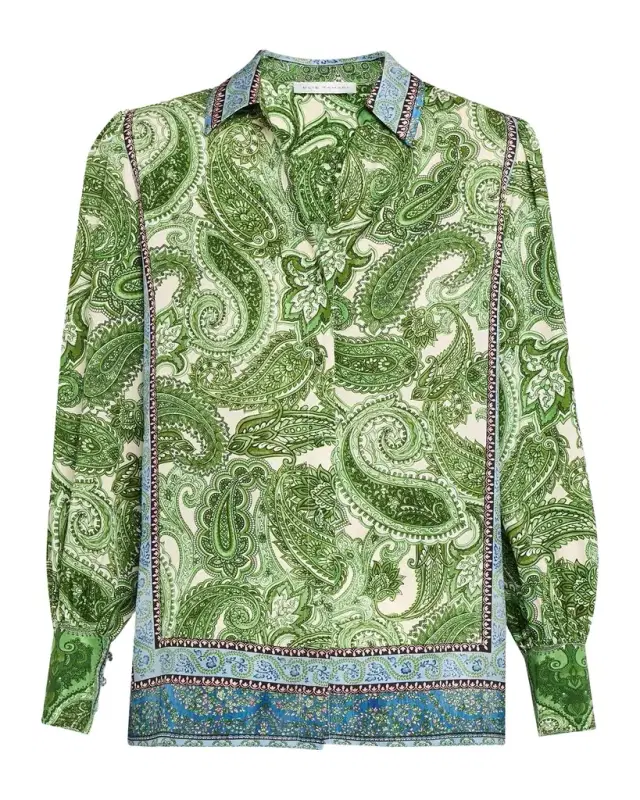 Olivia Regent Paisley-Print Blouse