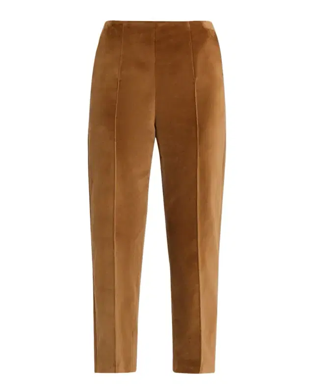 Cropped Velvet Trousers