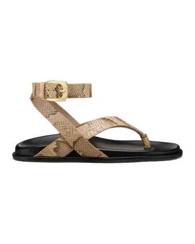 Stuart Weitzman MaryKate Snake-Printed Leather Sandals | Thumbnail 1