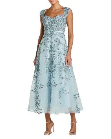 Mac Duggal Floral-Embroidered Sweetheart Gown | Thumbnail 1 Mac Duggal Floral-Embroidered Sweetheart Gown | Thumbnail 1