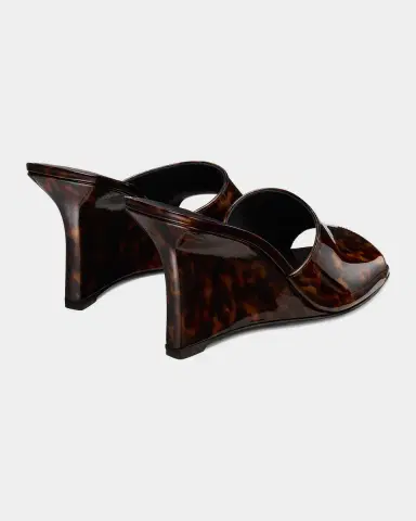 Stuart Weitzman 85mm Vinnie Patent Leather Wedge Mules | Thumbnail 2 Stuart Weitzman 85mm Vinnie Patent Leather Wedge Mules | Thumbnail 2