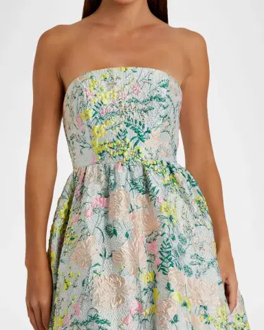 Mac Duggal Floral Brocade Ball Gown | Thumbnail 2 Mac Duggal Floral Brocade Ball Gown | Thumbnail 2