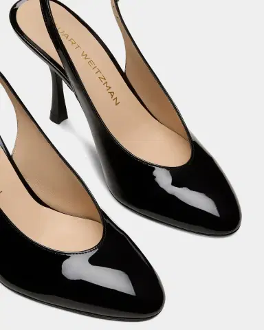 Stuart Weitzman 85mm Madison Patent Leather Slingback Pumps | Thumbnail 3 Stuart Weitzman 85mm Madison Patent Leather Slingback Pumps | Thumbnail 3