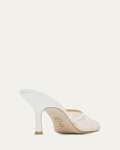 Stuart Weitzman Bareitall 85mm Lace Slide Sandals | Thumbnail 2 Stuart Weitzman Bareitall 85mm Lace Slide Sandals | Thumbnail 2