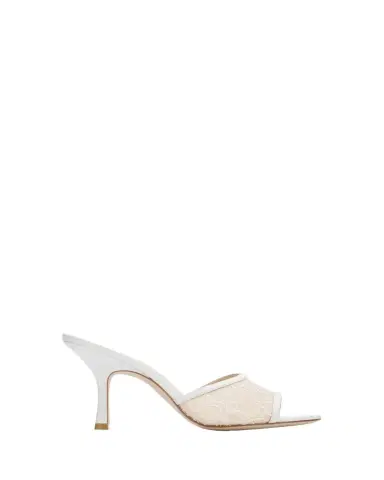 Stuart Weitzman Bareitall 85mm Lace Slide Sandals | Thumbnail 1 Stuart Weitzman Bareitall 85mm Lace Slide Sandals | Thumbnail 1