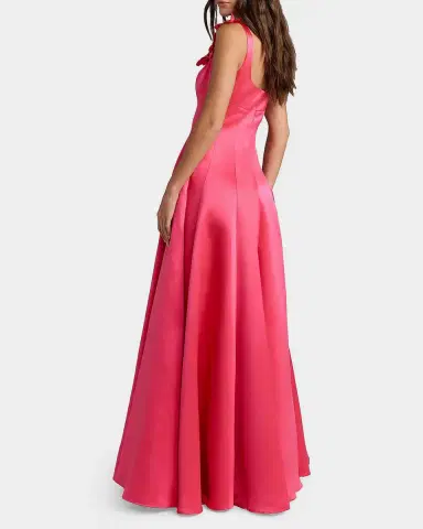 Mac Duggal Embellished Satin Square-Neck Gown | Thumbnail 2 Mac Duggal Embellished Satin Square-Neck Gown | Thumbnail 2