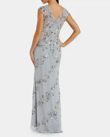 Mac Duggal Beaded Trumpet Gown | Thumbnail 2 Mac Duggal Beaded Trumpet Gown | Thumbnail 2