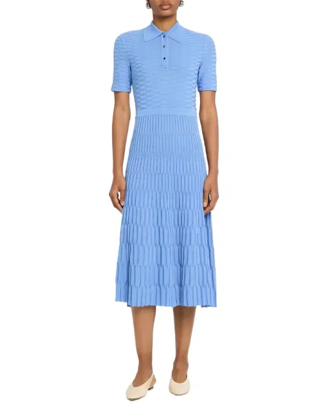 Knit A-Line Midi Dress