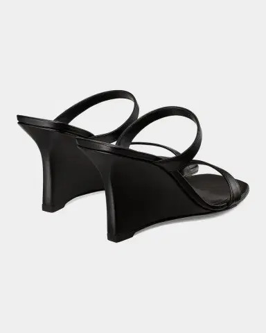 Stuart Weitzman 85mm Vinnie Leather Wedge Sandals | Thumbnail 2 Stuart Weitzman 85mm Vinnie Leather Wedge Sandals | Thumbnail 2