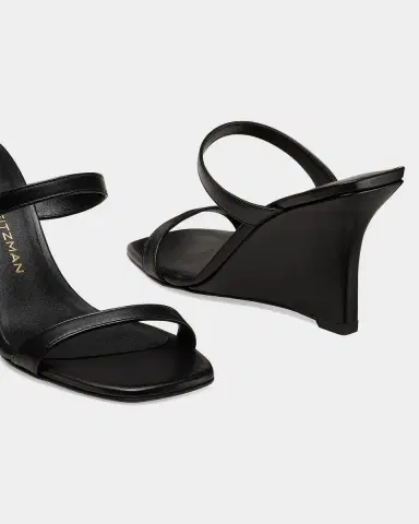 Stuart Weitzman 85mm Vinnie Leather Wedge Sandals | Thumbnail 3 Stuart Weitzman 85mm Vinnie Leather Wedge Sandals | Thumbnail 3