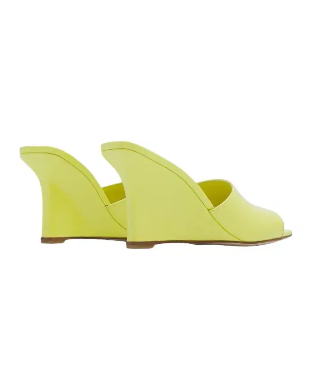 85mm Vinnie Patent Leather Wedge Mules