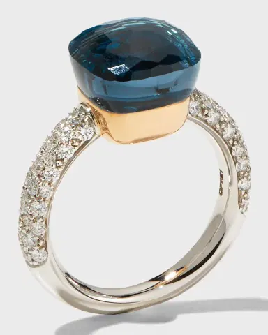 Pomellato Nudo 18K Rose Gold Gemstone and Diamond Ring | Thumbnail 3 Pomellato Nudo 18K Rose Gold Gemstone and Diamond Ring | Thumbnail 3