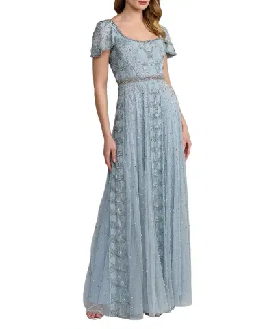 Mac Duggal Beaded Embellished Scoop-Neck Gown | Thumbnail 1 Mac Duggal Beaded Embellished Scoop-Neck Gown | Thumbnail 1