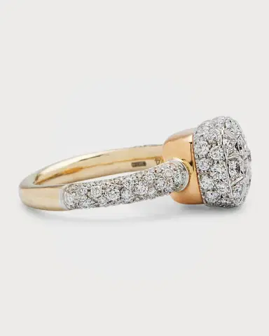 Pomellato Nudo Classic 18K White & Rose Gold Diamond Ring | Thumbnail 4 Pomellato Nudo Classic 18K White & Rose Gold Diamond Ring | Thumbnail 4