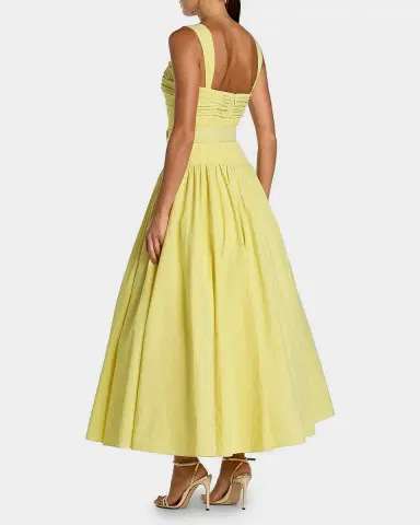 Mac Duggal Faille Fit & Flare Belted Midi-Dress | Thumbnail 2 Mac Duggal Faille Fit & Flare Belted Midi-Dress | Thumbnail 2
